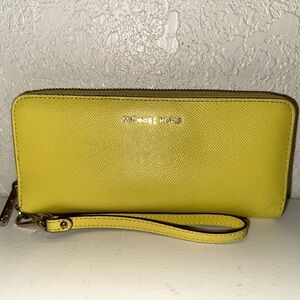 Michael Kors Lemon Wristlet Clutch